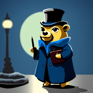 Go Blue Gopher as Sherlock Holmes.