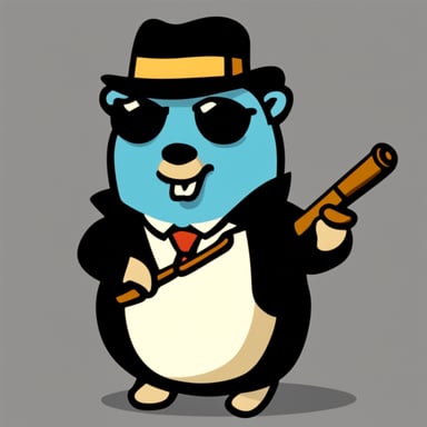 Go Blue Gopher as Al Capone