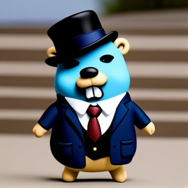 Go Blue Gopher as Al Capone