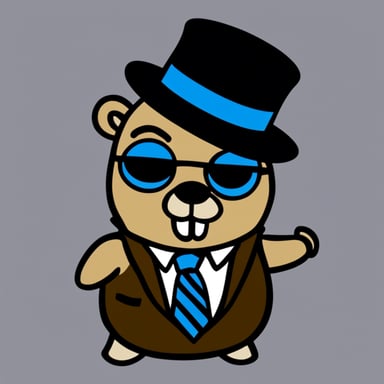 Go Blue Gopher as Al Capone