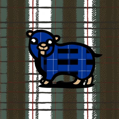 Go Blue Gopher in Blackwatch tartan