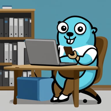 Go Blue Gopher delivering emails and SMS.