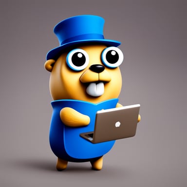 Go Blue Gopher delivering emails and SMS as the main character.