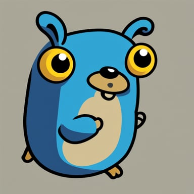 An envelope emits blue light with Go Blue Gopher's face on it.