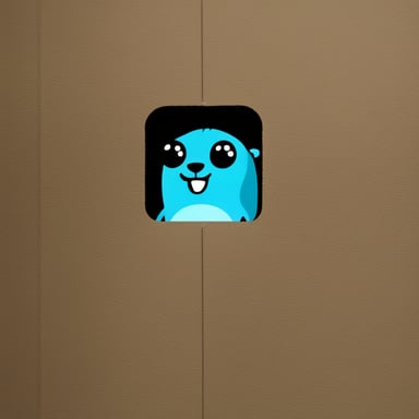 An envelope emits blue light with Go Blue Gopher's face on it.