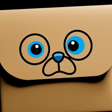 An envelope emits blue light with Go Blue Gopher's face on it.
