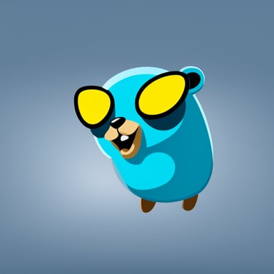 Can you make Go Blue Gopher light blue for my app? My app is delivering SMS and emails.