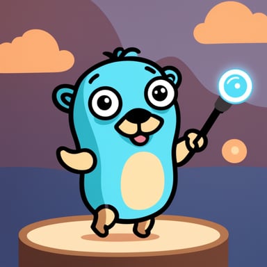 Can you make Go Blue Gopher light blue for my app? My app is delivering SMS and emails.