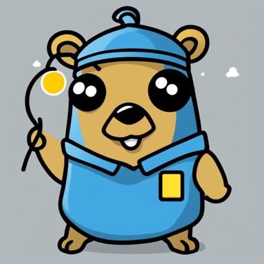 Can you make Go Blue Gopher light blue for my app? My app is delivering SMS and emails with Go Blue Gopher as the mascot.