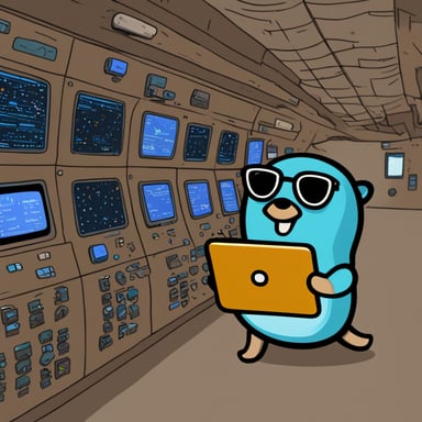 Go Blue Gopher is sitting at a control panel with screens showing email and SMS icons flying to their destinations.