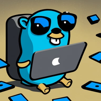 Go Blue Gopher sitting at a control panel with screens showing email and SMS icons flying to their destinations.