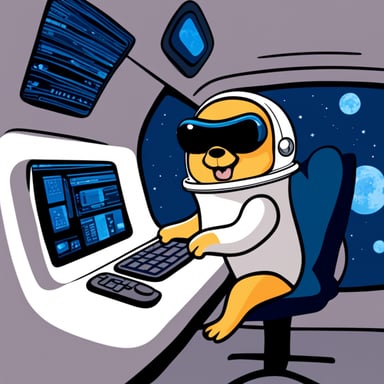 Go Blue Gopher sits at the control panel of a spaceship wearing an astronaut suit, with screens displaying email and SMS icons zooming towards their destinations.