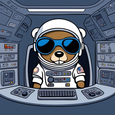 Go Blue Gopher, wearing an astronaut suit, sits at the control panel of a spaceship. The screens around them display email and SMS icons zooming towards their destinations.