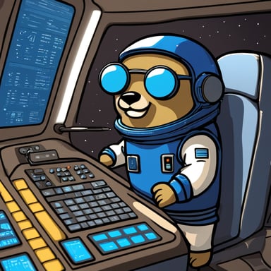 Go Blue Gopher, clad in an astronaut suit, sits at the spaceship's control panel, with screens around them showing emails and SMS icons speeding towards their destinations.
