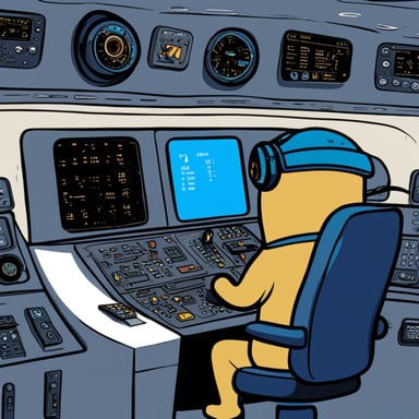 Go Blue Gopher sits at the control panel of a spaceship, with screens displaying email and SMS icons zooming towards their destinations.