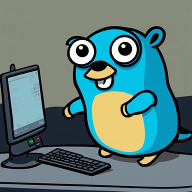 Go Blue Gopher is sitting at a control panel with screens showing email and SMS and tweet icons flying all over it.