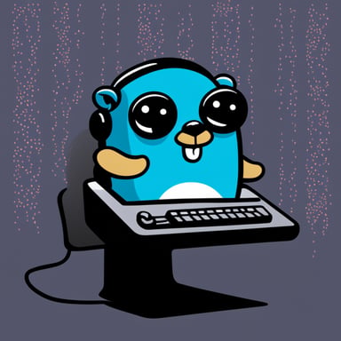 Go Blue Gopher is sitting at a control panel with screens showing email and SMS and tweet icons flying all over it.