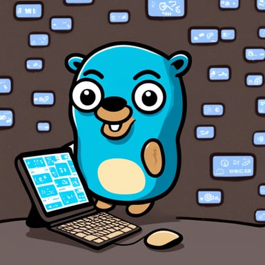 Go Blue Gopher is sitting at a control panel with screens showing email and SMS and tweet icons flying all over it.