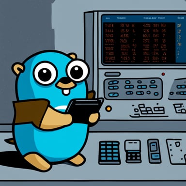 Go Blue Gopher is sitting at a control panel with screens showing email and SMS and tweet icons flying all over it.