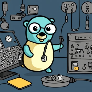 Create a Go Blue Gopher that proxies medical data.