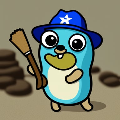 Go blue gopher as Israeli gopher.