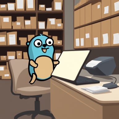 Go Blue Gopher manages the mail efficiently.