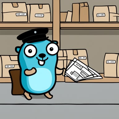 Go Blue Gopher manages the mail efficiently.