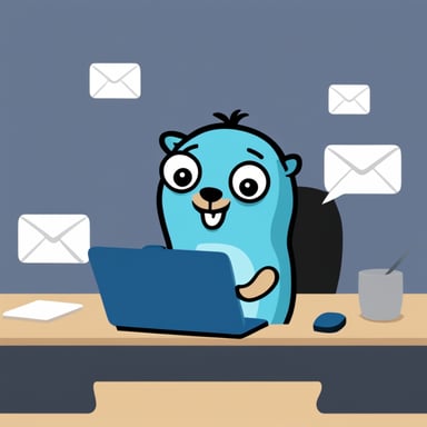 Go Blue Gopher manages the email efficiently.