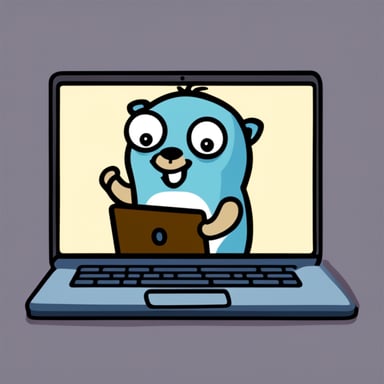 Go Blue Gopher managing email efficiently.