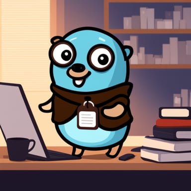 Go Blue Gopher managing email efficiently.