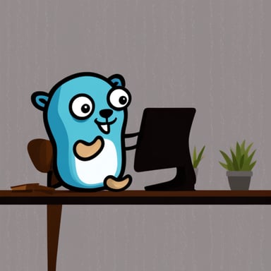 Go Blue Gopher managing email efficiently.