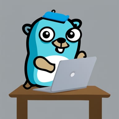 Go Blue Gopher managing email efficiently.