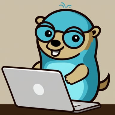 Go Blue Gopher managing email efficiently.