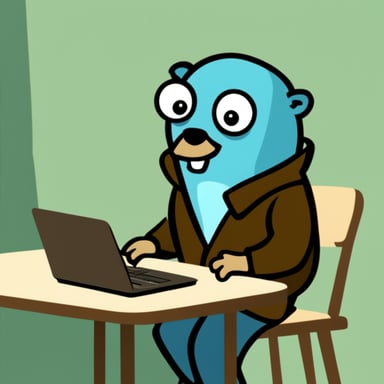 Go Blue Gopher managing email efficiently.