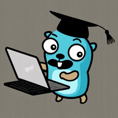 Go Blue Gopher managing email efficiently.