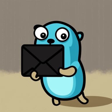 Go Blue Gopher managing email efficiently.