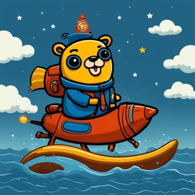 Ride a rocket, go blue gopher!
