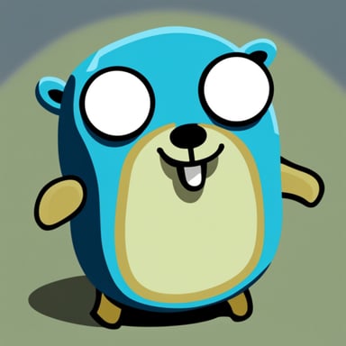 Go Blue Gopher in a square format