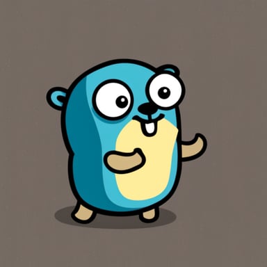Go Blue Gopher in a square format