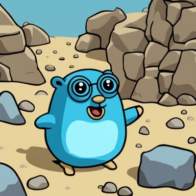 Go Blue Gopher as a rodent citizen of Ancient Greece in snowy chiton.