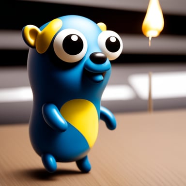 The go blue gopher embodies the spirit of womanly grace and strength in its actions and demeanor.