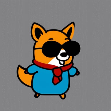 Go Blue Gopher in a fox costume.