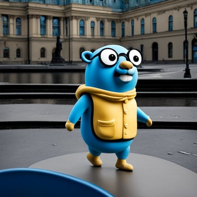 Go Blue Gopher in the Saint Petersburg