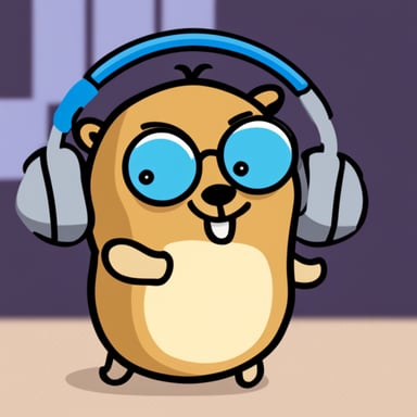 Go Blue Gopher as gym gopher
