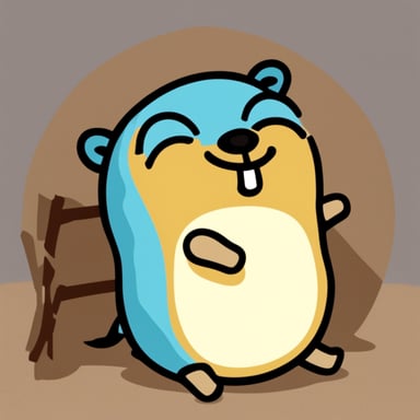 Happy go blue gopher sleeping well.