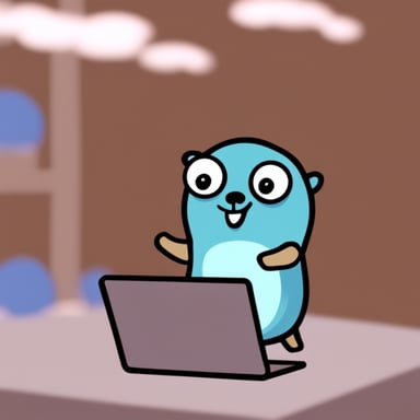 Go blue gopher gif