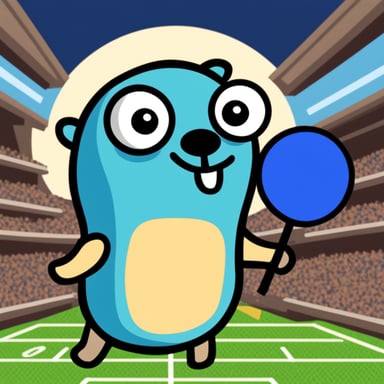 Go blue gopher gif