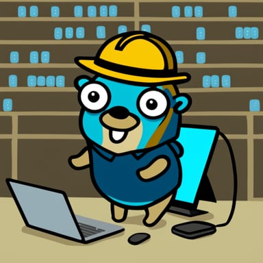 Go Blue Gopher as Cyber Gopher