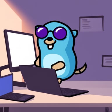 Go Blue Gopher as Cyber Gopher