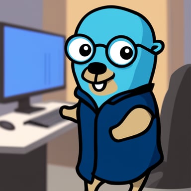 Go Blue Gopher as Cyber Gopher